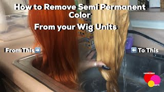 How To Remove Semi Permanent Hair Color From your Wig