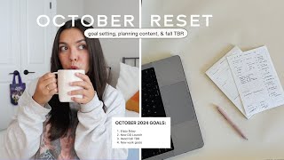 OCTOBER PLAN WITH ME (new goals, fall TBR, social media scheduling)