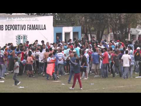 Así festejaron en Famaillá el ascenso al Argentino B