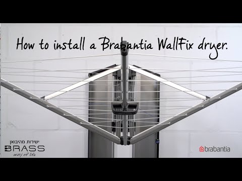 מתלה כביסה WallFix כיסוי בד 24 מטר Brabantia