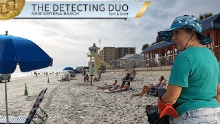 Coin Spill Kinda Day Metal Detecting New Smyrna Beach Florida | The Detecting Duo
