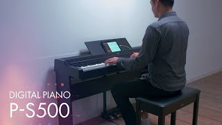 P-S500 - Descrição - Série P - Pianos - Instrumentos Musicais