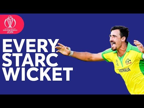 2019年ICCクリケット・ワールドカップのミッチェル・スタークのウィケットを全て見る (Every Mitchell Starc Wicket at the 2019 ICC Cricket World Cup)