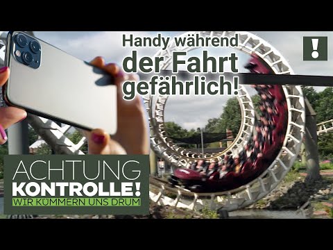 Tödliches Geschoss in der Achterbahn?! Handy muss weggepackt werden! | Achtung Kontrolle