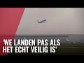 Landend vliegtuig maakt doorstart door gevaarlijke wind