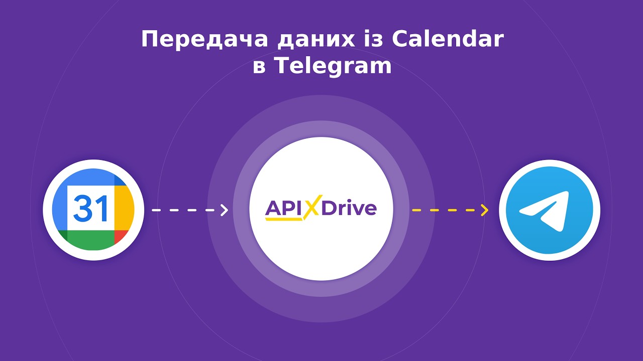ApiX-Drive: Як підключити Google Calendar до Telegram (Інструкція для новачків)