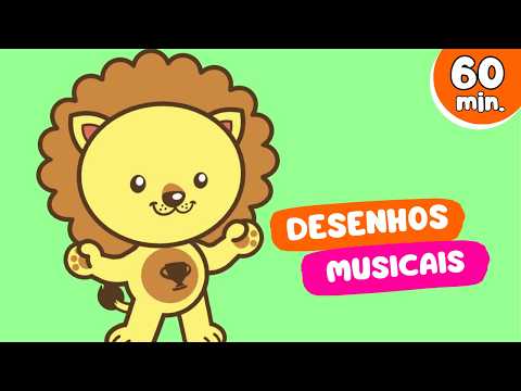 DIVERSÃO SEM FIM! 🦁 1 Hora de Desenhos com Músicas que as Crianças AMAM! ✨