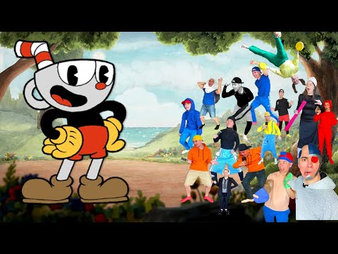 FNF Snake Eyes   But Everyone Sings It In Real Life VS Cuphead Indie Cross