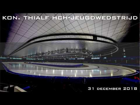 Hidde Westra - Thom Rooijackers 500m Kon  Thialf HCH Jeugdwedstrijd 2018