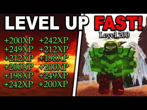 How to LEVEL UP FAST!! in The Forge Roblox
