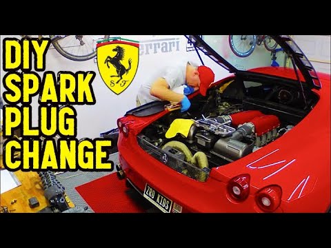 How I Afford My Ferrari:  I Work On It MYSELF! // DIY Spark Plug Change