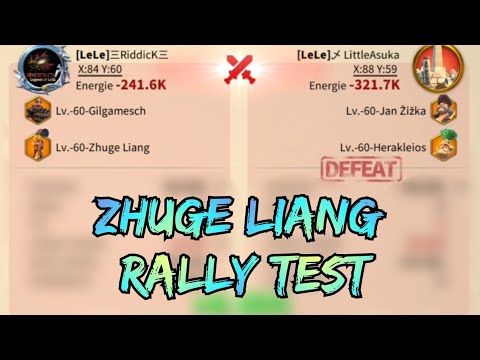 Rise of Kingdoms ~ Zhuge Liang ~ Rally test