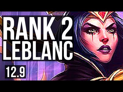 LEBLANC vs YASUO (MID) | Rank 2 LeBlanc, 2.1M mastery, 3/2/7, Rank 27 | TR Challenger | 12.9