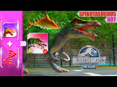 Drawing perfect beauty of SPINOTASUCHUS and battles || Jurassic world the game