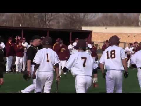 Cobber Baseball Highlights vs. St. Olaf - Apr. 7, 2014