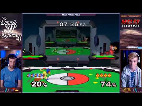 GINO (Falco) V/S DANSDAMAN (sheik) - Smash'N'Splash 4 - PHASE 2 POOLS