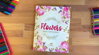 Flowers: Adult Coloring Book with Beautiful Patterns | 50 Relaxing Flower Designs to Color