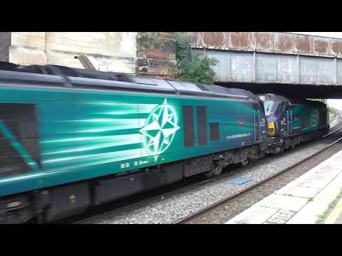 DRS Class 68's no's: 68002-68004 @ Cheltenham Spa {6M63} 09/10/2019.