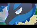 Ash S Lucario Uses Its Aura Power To Find Bruxish Pokemon Journeys English Dub