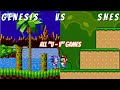 All Genesis Vs SNES Games Compared Side By Side Part 15 U V Games