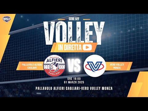 Volley B2F - Pan Alfieri Cagliari-Vero Volley Monza (2-3)