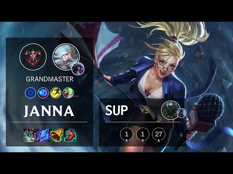 Janna Support vs Pyke - EUW Grandmaster Patch 11.6