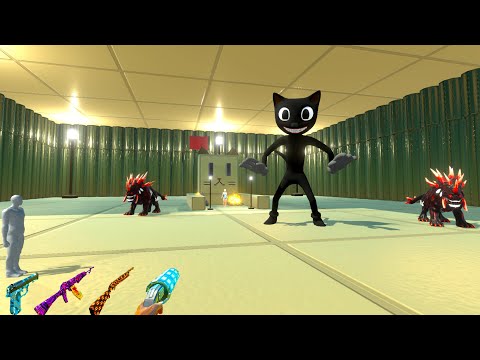 FPS PERSPECTIVE vs CARTOON CAT HOUSE RESCUE MISSION  -  Animal Revolt Battle Simulator