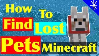 Get your pet BACK on Minecraft!