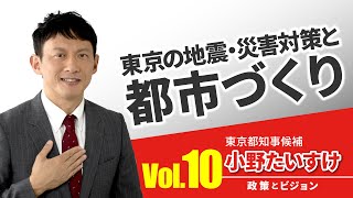【小野たいすけ　政策とビジョン】地震・災害対策と都市づくり：サテライト都市の整備