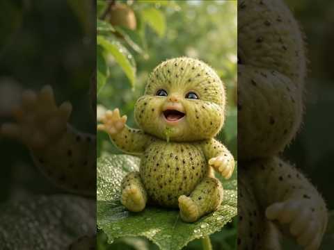 Feeding the Cutest Tiny Kiwi Baby! | Adorable Food #baby