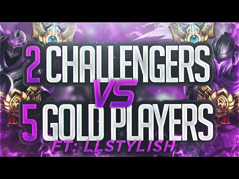 Yassuo | 2 CHALLENGERS VS 5 GOLD PLAYERS FT LLSTYLISH