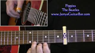 The Beatles Piggies Intro Guitar Lesson