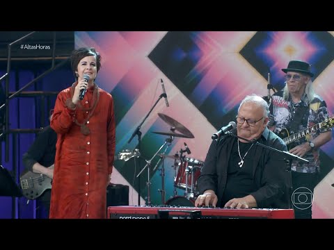 Guilherme Arantes e Leila Pinheiro cantam "Meu Mundo e Nada Mais" no Altas Horas