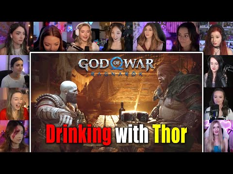 ALL GIRLS REACT TO GOD OF WAR RAGNAROK FULL GAME CUTSCENES|REACTION MASHUP|2025|GAME MOVIE|PART 1