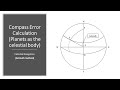 How To Calculate The Compass Error Using The Azimuth Method Planets