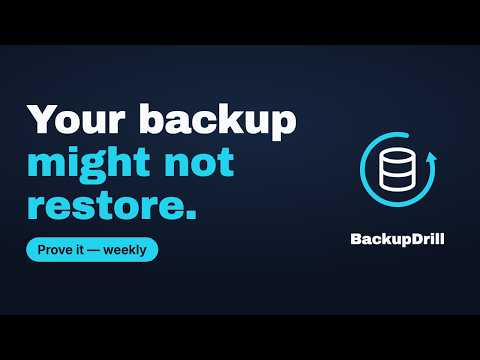 BackupDrill video preview