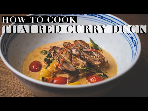 How To Cook GAENG PHED PED YANG | Thai Red Curry with Duck | แกงเผ็ดเป็ดย่าง | Authentic Recipe #55