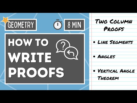 How To Write GEOMETRY PROOFS | Segments and Angles | Geometry Online Lesson