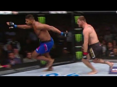 Compilation of Alistair Overeem running from Stipe Miocic