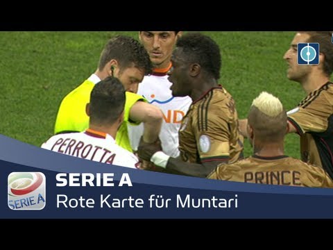 SERIE A | Rote Karte für Muntari | AC Mailand - AS Rom | 12.05.2013