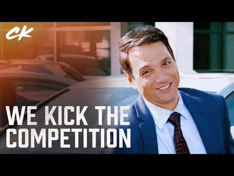 Thumbnail of the video: LaRusso Auto Group: We Kick the Competition