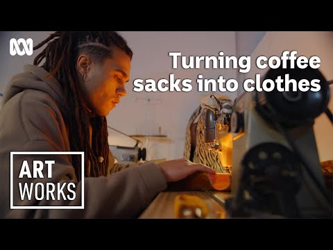 Coffee bag jackets and curtain vests – Noah Johnson’s wearable art | Art Works