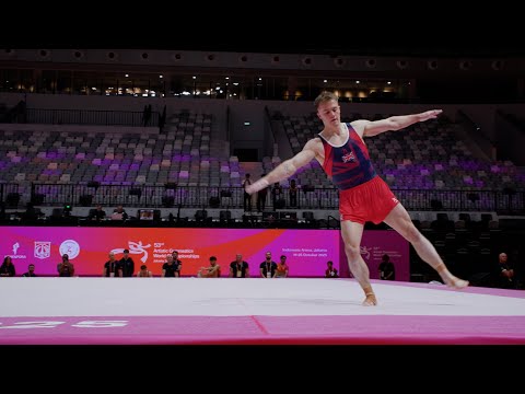 Luke Whitehouse (GBR) - FX - Podium Training - 2025 World Championships Jakarta
