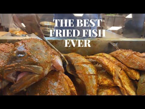 O melhor restaurante de peixe frito em Dubai | Bu Qtair Restaurant Dubai | vlog25