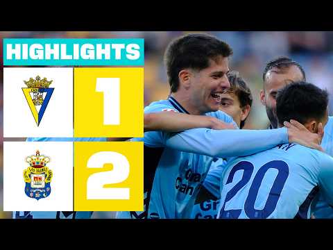 CÁDIZ CF 1 - 2 UD LAS PALMAS | RESUMEN LALIGA HYPERMOTION