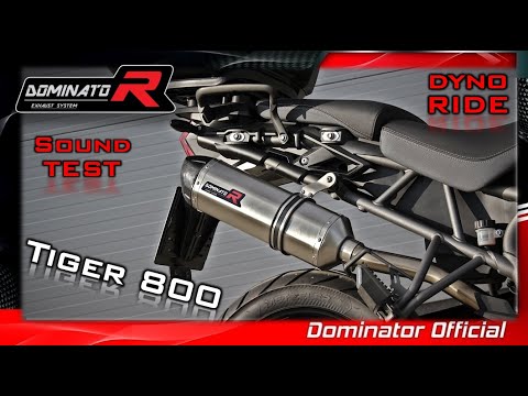 Triumph Tiger 800 2019 💥 Dyno 🔥 Pure Sound 🔊 Dominator Exhaust System 🎧HQ Sound⚡Exhaust Compilations