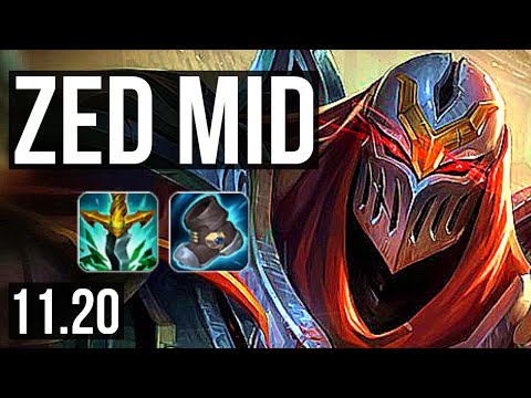 ZED vs SONA (MID) | 6/0/5, 2.6M mastery, 500+ games, Dominating | NA Diamond | v11.20