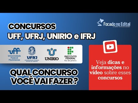Which exam are you going to take? UFF, UFRJ, UNIRIO or IFRJ?