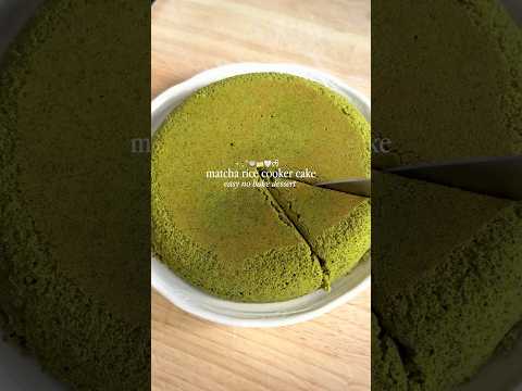 matcha cake in rice cooker 🍵