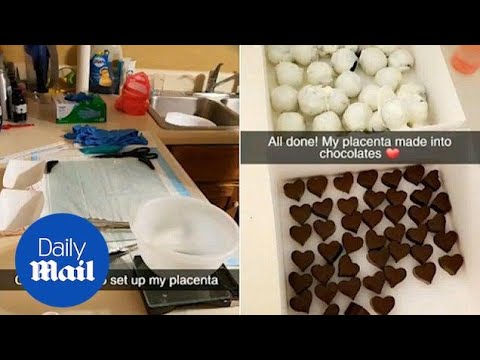 Time for a snack!: Mum turns her PLACENTA into chocolate truffles - Daily Mail